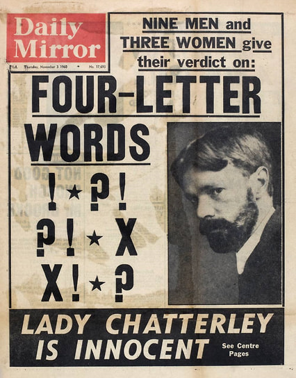 Выпуск британской газеты Daily Mirror от 3 ноября 1960 года, вышедший после оправдательного приговора по делу о романе «Любовник леди Чаттерлей»