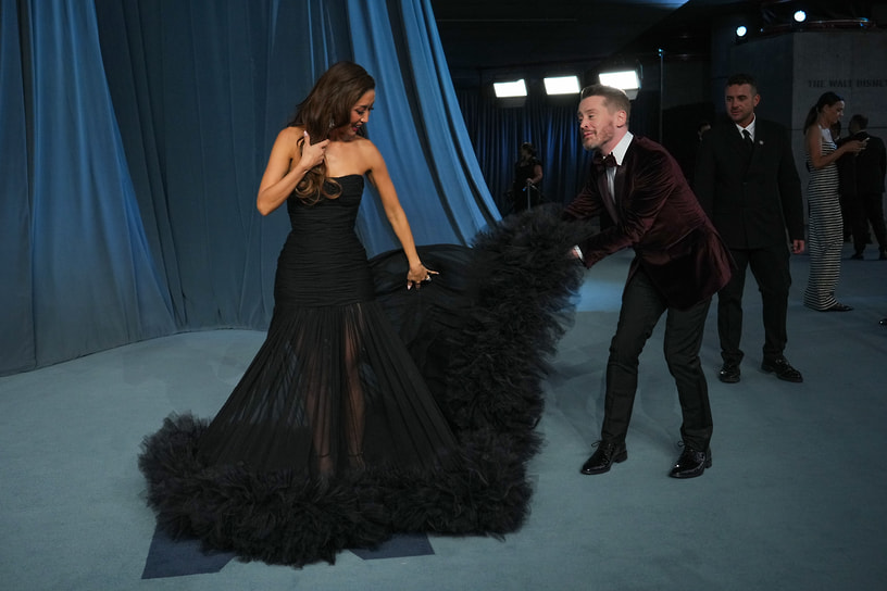 Актер Маколей Калкин с женой Брендой Сонг