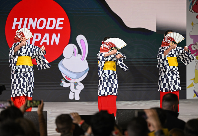 На выставке выступила танцевальная группа «Кисэки-но Хана»