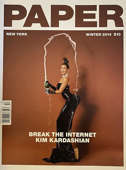 Ким Кардашьян на обложке журнала Paper, 2014 год