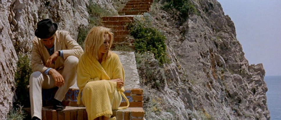 Кадр из фильма «Презрение», режиссер Жан-Люк Годар, 1963