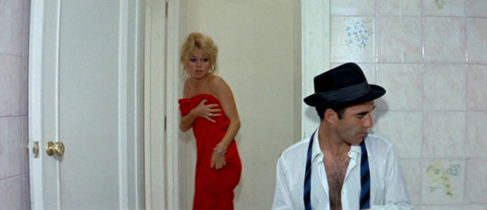Кадр из фильма «Презрение», режиссер Жан-Люк Годар, 1963