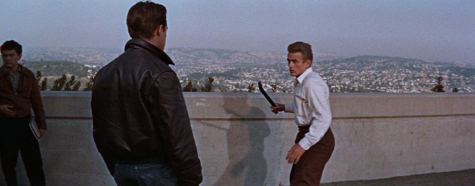 Кадр из фильма «Бунтарь без причины», режиссер Николас Рей, 1955