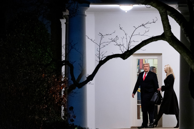 С отцом Дональдом Трампом в Вашингтоне, 2021 год