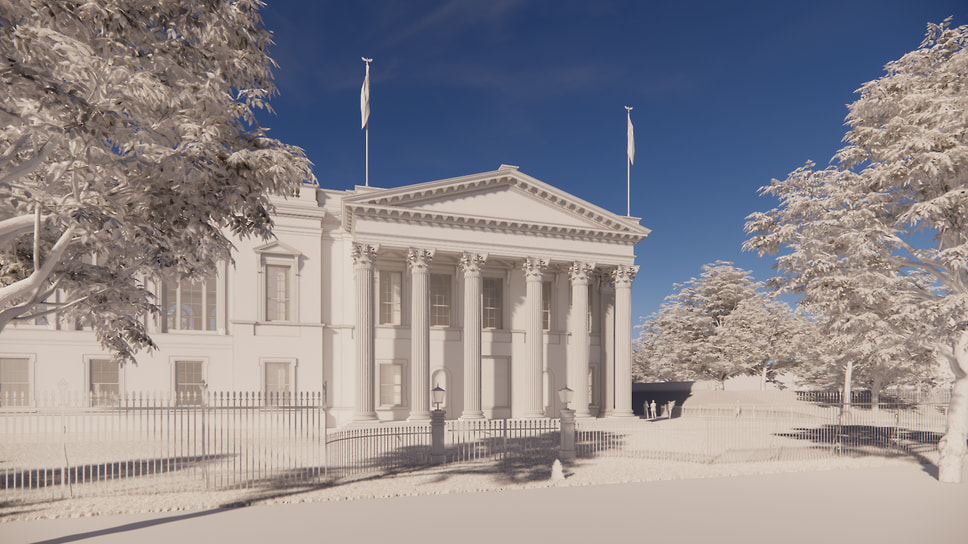 Визуализация нового бального зала Белого дома от McCrery Architects