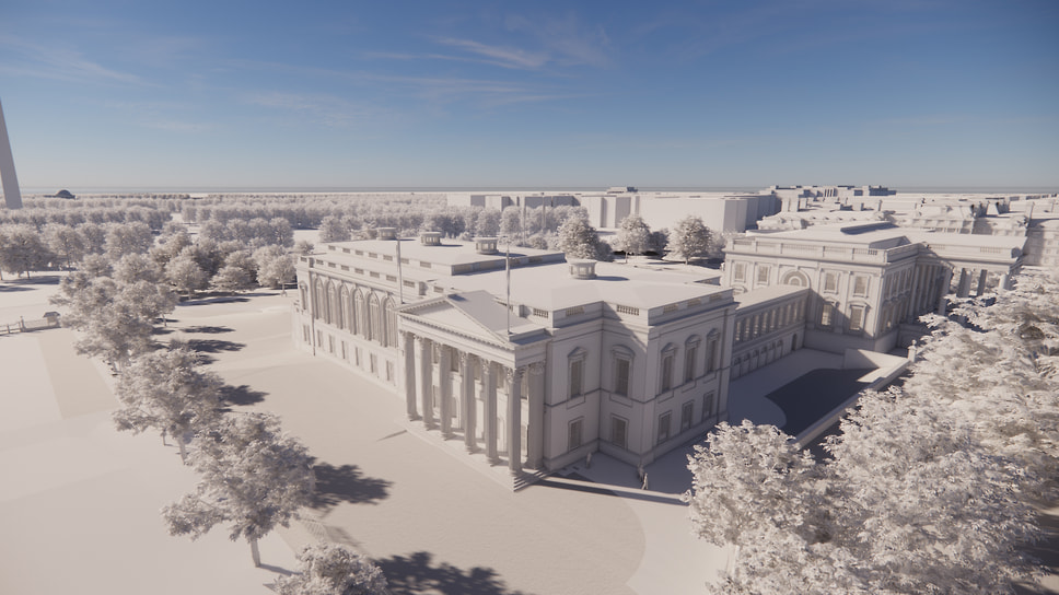 Визуализация нового бального зала Белого дома от McCrery Architects