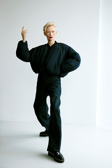 Тильда Суинтон на фотоколле к фильму «Проблемный» в Нью-Йорке, 2024 год