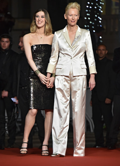 С дочерью Онор Суинтон Бирн на Каннском кинофестивале в 2019 году