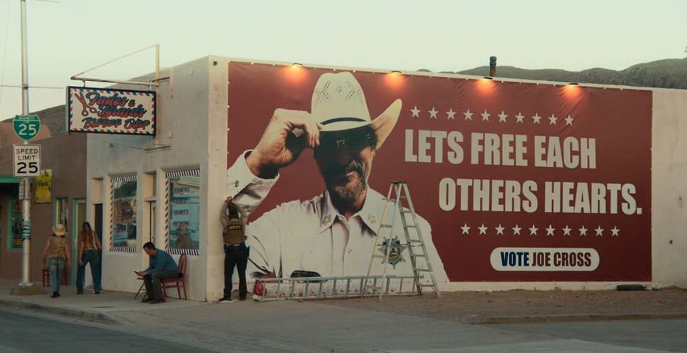 Кадр из фильма «Эддингтон», режиссер Ари Астер, 2025