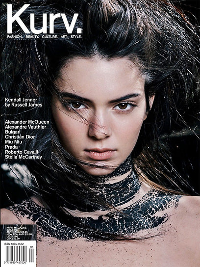Модель на обложке журнала Kurv за май 2013 год