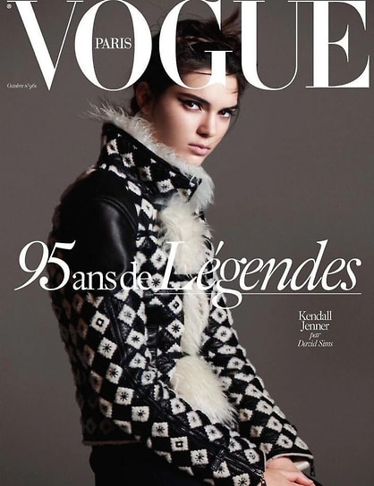 Обложка парижского журнала Vogue за октябрь 2015 года 