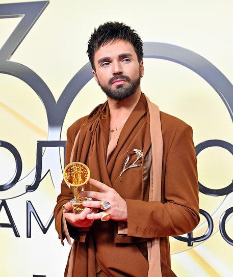 Певец Александр Панайотов на вручении музыкальной премии «Золотой Граммофон» на «ВТБ Арене»