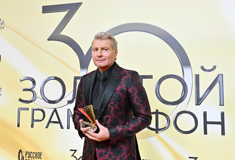 Певец Николай Басков на вручении музыкальной премии «Золотой Граммофон» на «ВТБ Арене»