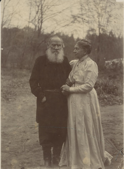 Ο Λέων και η Σοφία Τολστόι στην 48η επέτειο του γάμου τους, 23 Σεπτεμβρίου 1910