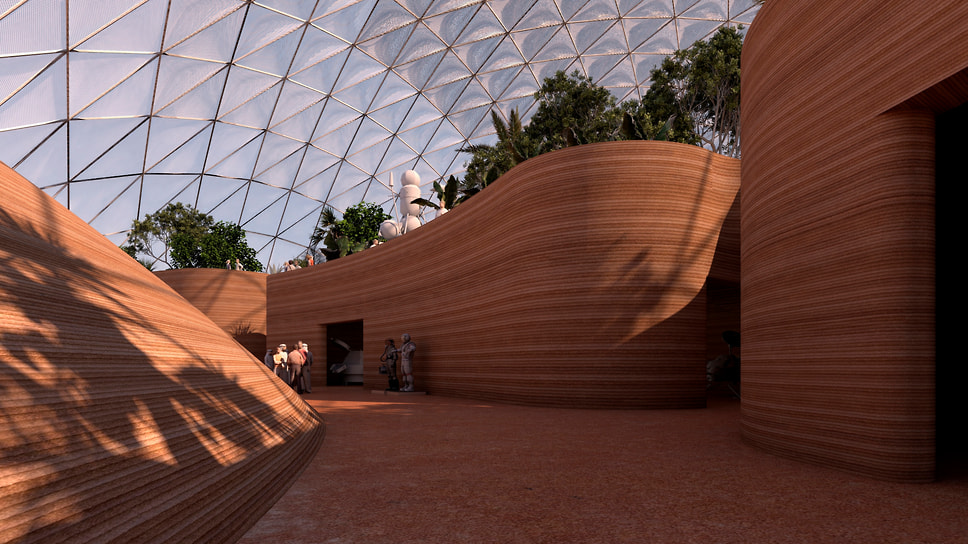 Проект города-симулятора в пустыне ОАЭ Mars Science City от архитектурного бюро BIG — Bjarke Ingels Group