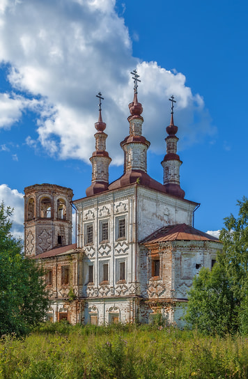Церковь Воскресения Христова в Варницах, Тотемский район, 1743–1750 и 1772–1775 годы