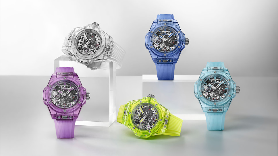 Набор Hublot Master of Sapphire — пять разноцветных часов Big Bang MECA-10