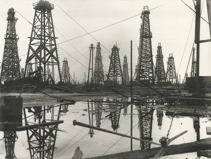 Аркадий Шайхет. «Нефтяные вышки в воде», 1929