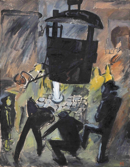 Николай Витинг. «На заводе “Серп и молот”», 1927