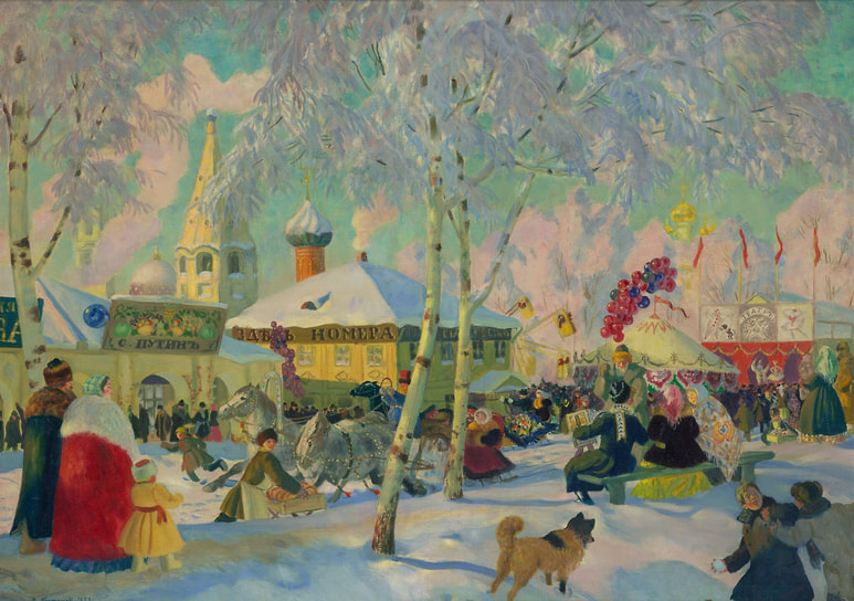 Борис Кустодиев. «Гулянье», 1922