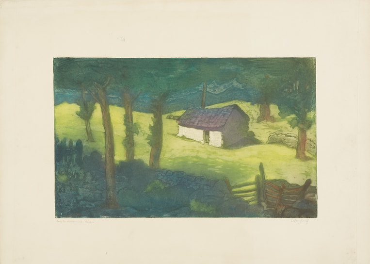Елизавета Кругликова. «Под каштанами. Корсика», 1903