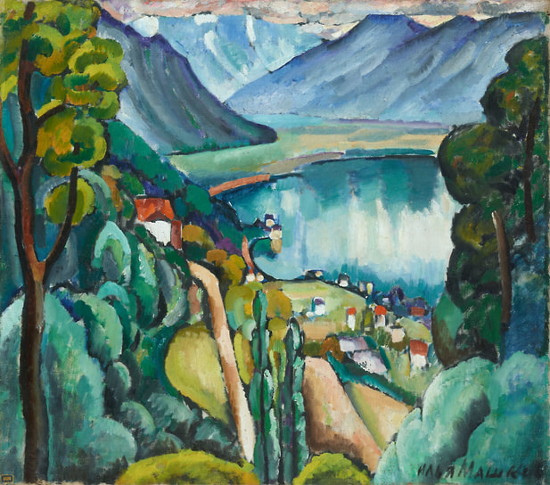 Илья Машков. «Женевское озеро. Глион», 1914
