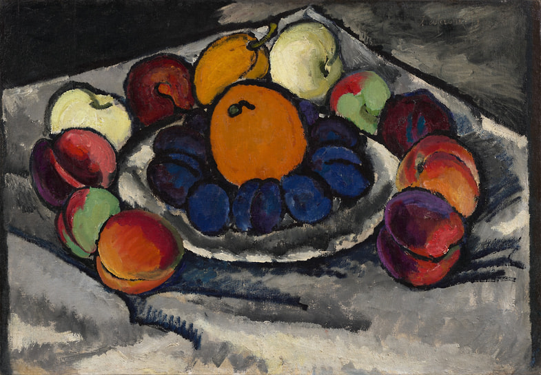 Илья Машков. «Фрукты на блюде», 1910