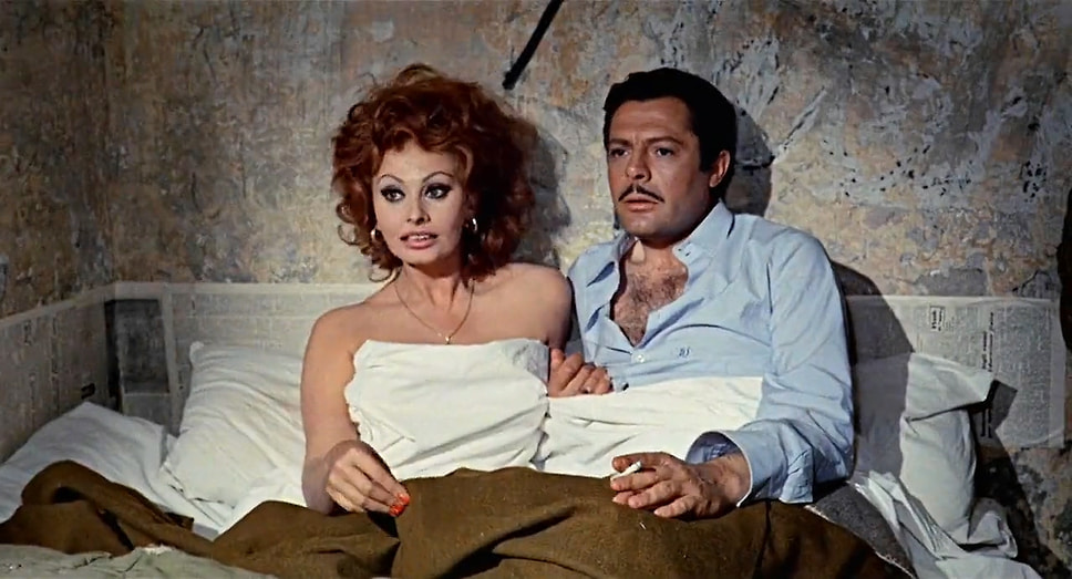 Кадр из фильма «Брак по-итальянски», режиссер Витторио Де Сика, 1964
