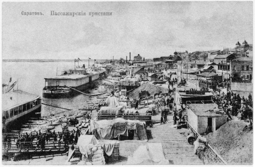 Пассажирская пристань Саратова, XIX век