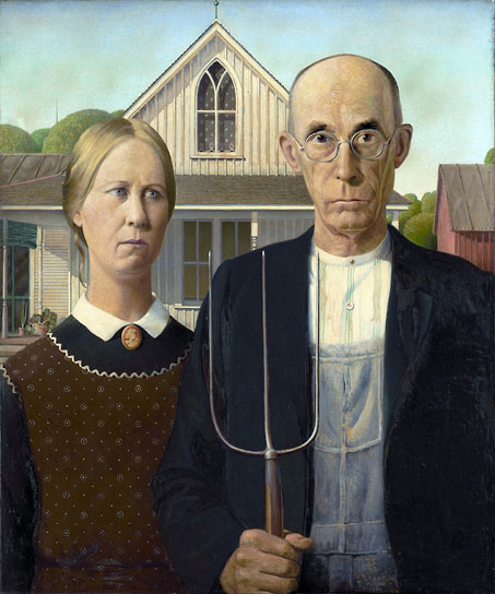 Грант Вуд. «Американская готика», 1930
