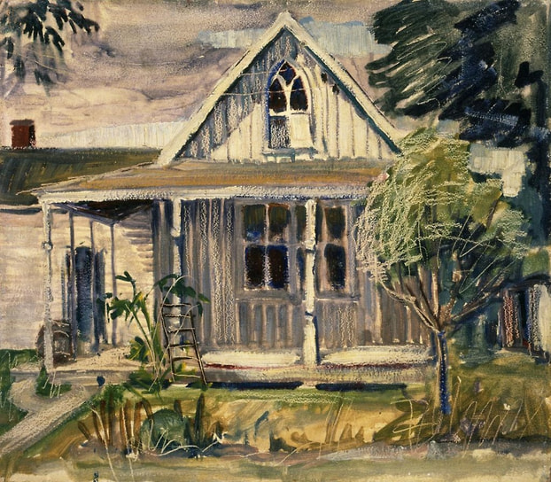 Грант Вуд. Эскиз к картине «Американская готика», 1930
