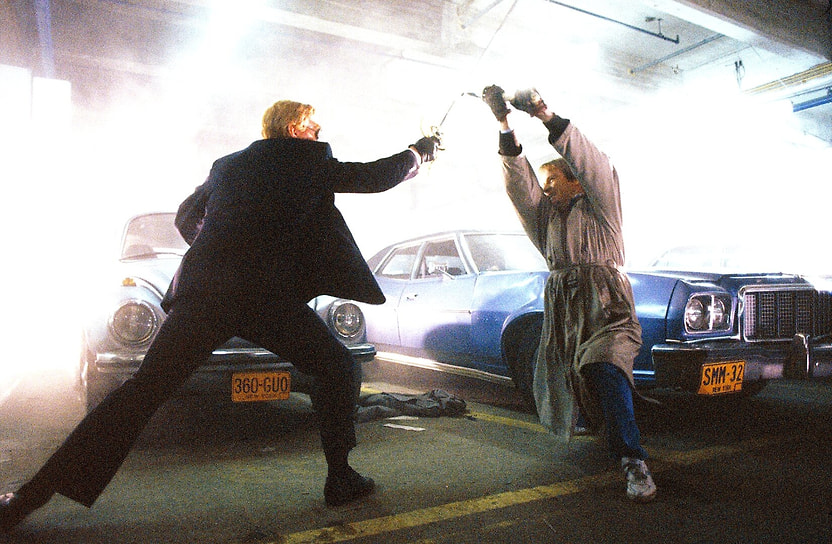 Кадр из фильма «Горец», режиссер Расселл Малкэхи, 1986