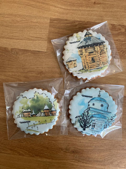 Сувенирные пряники с видами Чекалина