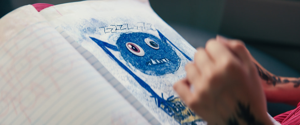 Кадр из фильма «Ужастики. Ожившие рисунки», режиссер Сет Уорли, 2024